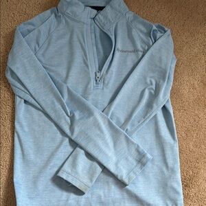 Vineyard Vines Light Blue Quarter-Zip Pullover